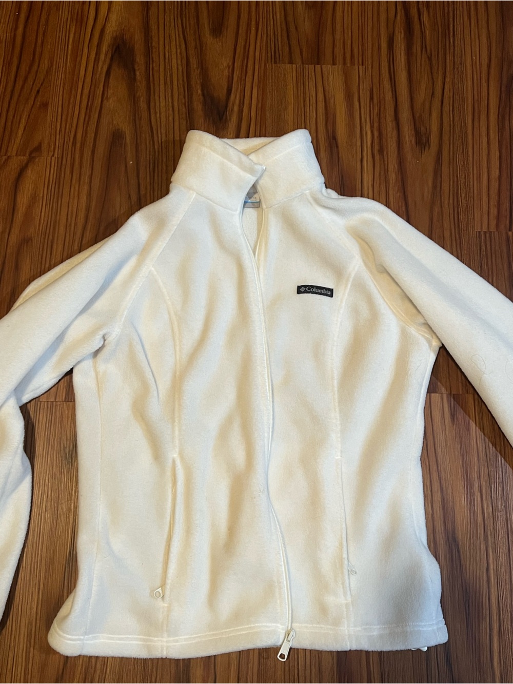 Columbia Cream Full‑Zip Lightweight Fleece Jacket